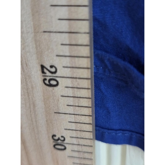 Alex Vando Shirt Mens XL Blue Long Sleeve Dress Button Front Check Cuffs - Picture 8 of 8